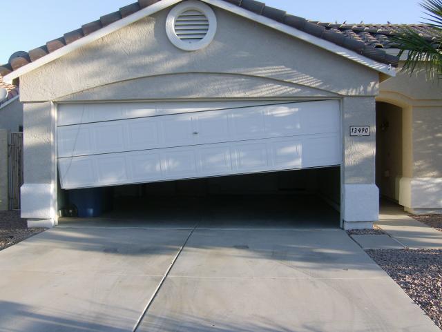 Garage door letting you down